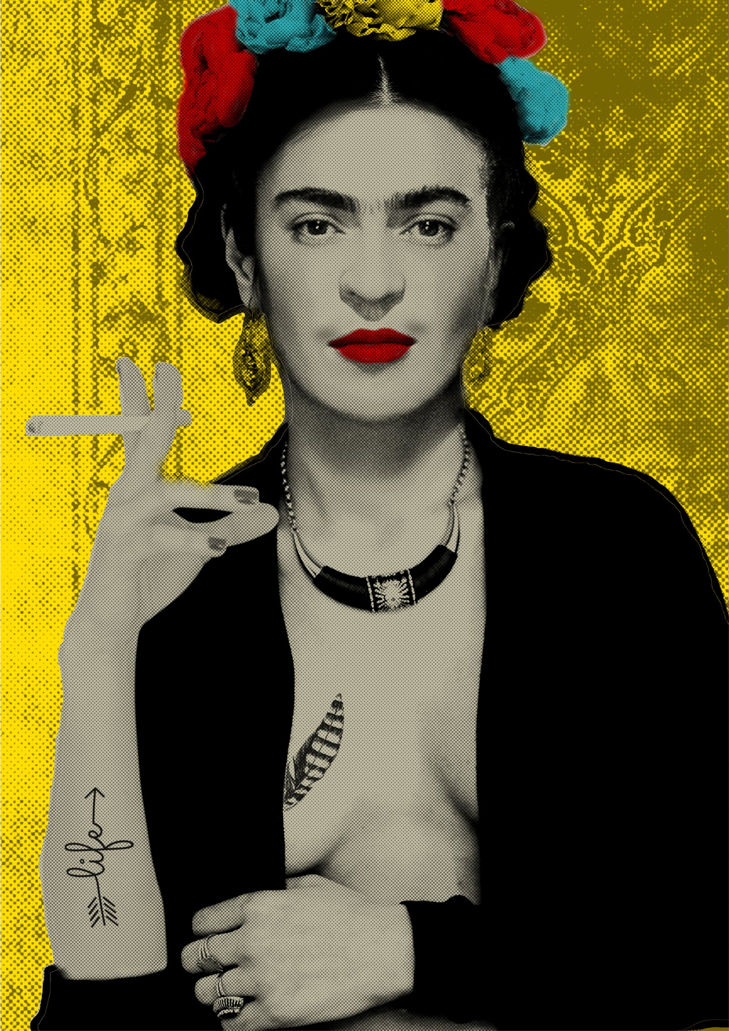 Frida med cigg