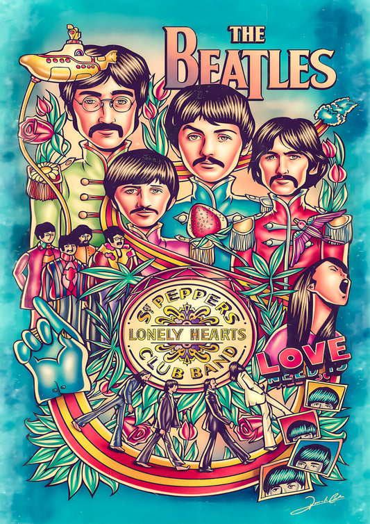 The Beatles - Lonely heart poster