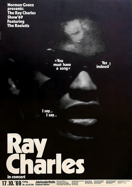 Ray Charles - In concert poster