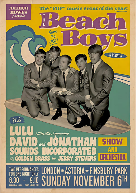 The Beach Boys - Vintage poster