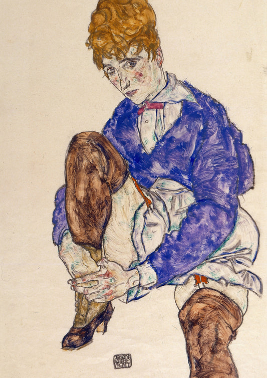 Portrait of the artists wife seated